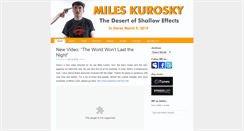 Desktop Screenshot of mileskurosky.com